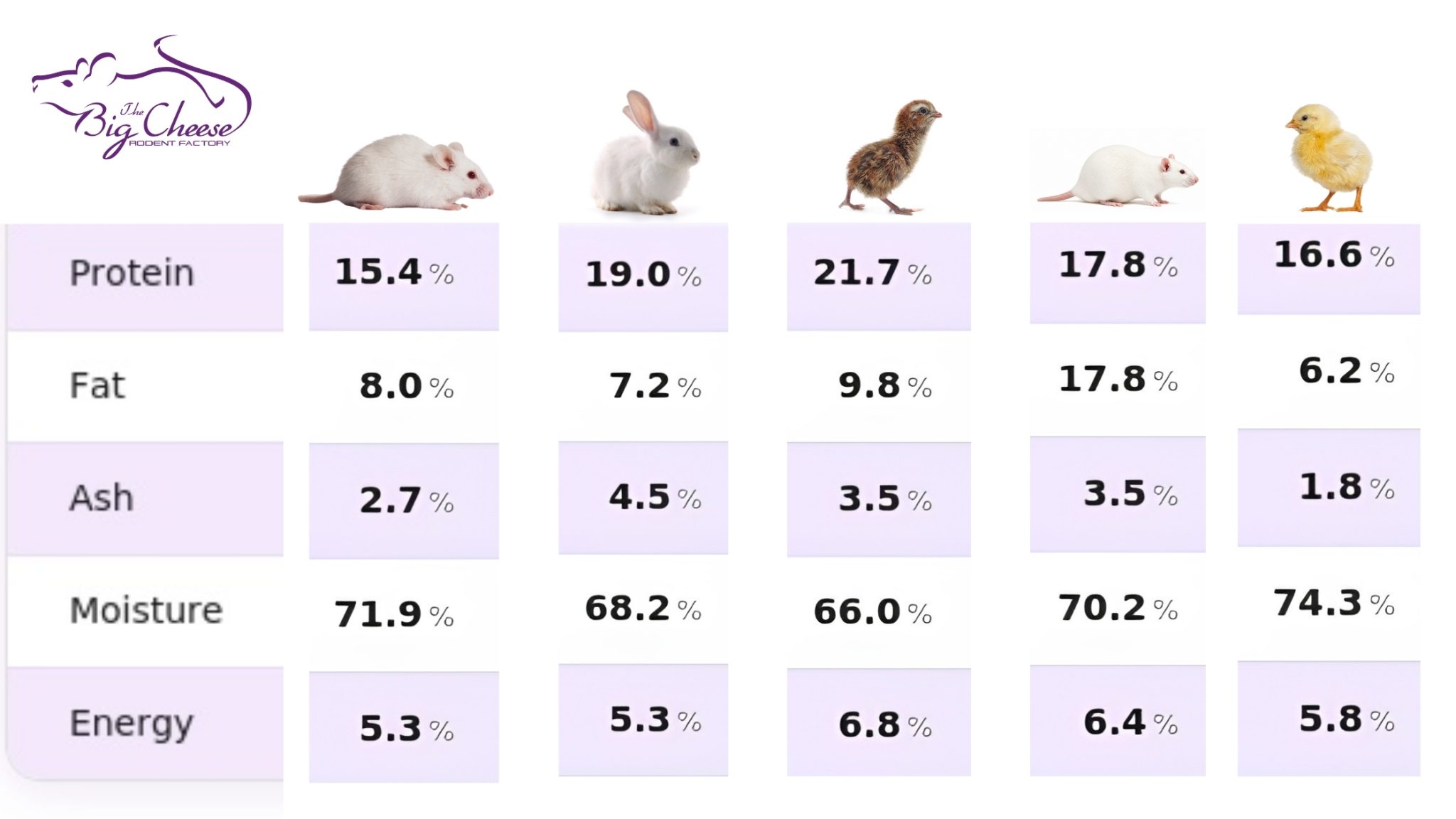 Frozen Feeder Nutrition Guide | Mice, Rats, Quail & Chicks