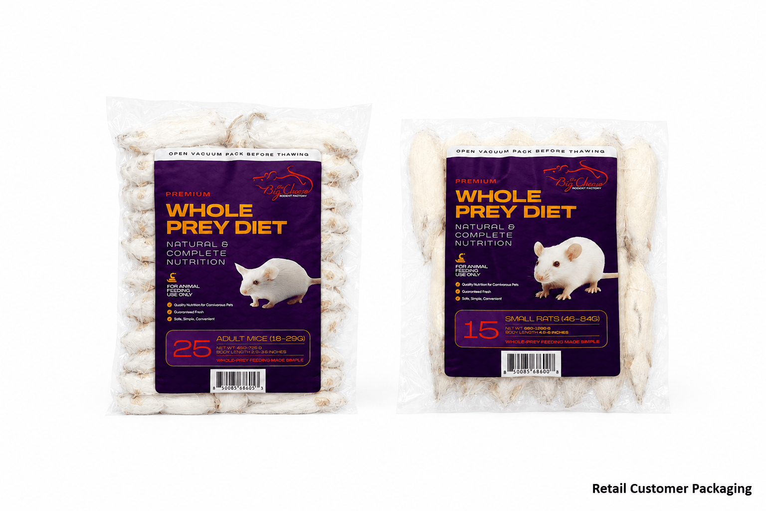 White Mouse pakckage with label