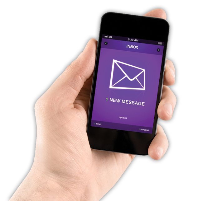 Newsletter on phone